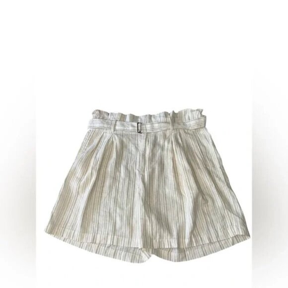 BANANA REPUBLIC Linen Blend Paperbag Short Size 16 - Picture 6 of 7
